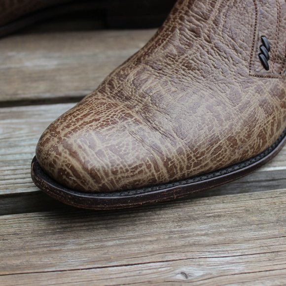 Rare, 1980s Vintage Loake Loafer, Gray Antelope/Kudu Hide, Made in England, 8 UK - Picture 4 of 12